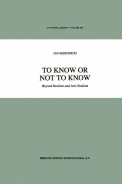 To Know or Not to Know - Srzednicki, Jan J. T.