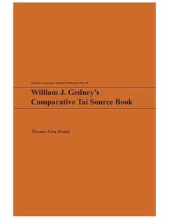 William J. Gedney's Comparative Tai Source Book - Hudak, Thomas John