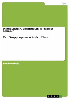 Der Gruppenprozess in der Klasse - Scherer, Stefan;Schröder, Markus;Schick, Christian