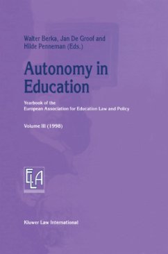 Autonomy in Education - Berka, Walter (ed.) / De Groof, Jan / Penneman, Hilde