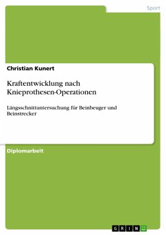 Kraftentwicklung nach Knieprothesen-Operationen - Kunert, Christian