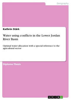 Water using conflicts in the Lower Jordan River Basin
