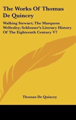Cover The Works Of Thomas De Quincey