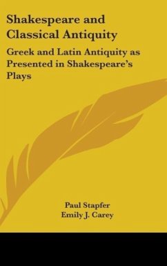 Shakespeare And Classical Antiquity