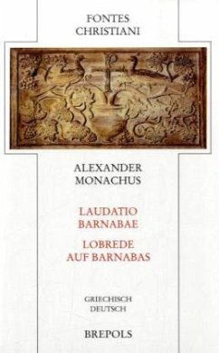 Cover Lobrede auf Barnabas. Laudatio Barnabae / Fontes Christiani (FC) Bd.46