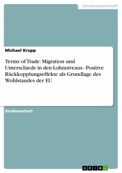 Terms of Trade: Migration und Unterschiede in den Lohnniveaus - Positive Rückkopplungseffekte als Grundlage des Wohlstandes der EU - Krupp, Michael