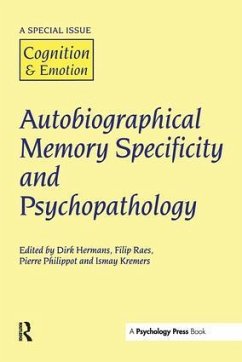 Autobiographical Memory Specificity and Psychopathology - Raes, Filip (ed.)