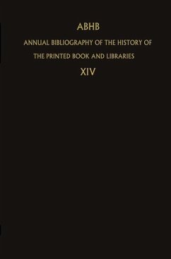 ABHB Annual Bibliography of the History of the Printed Book and Libraries - Vervliet