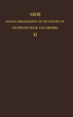 ABHB Annual Bibliography of the History of the Printed Book and Libraries - Vervliet