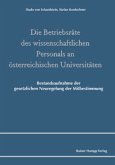 Die Betriebsräte des wissenschaftlichen Personals an österreichischen Universitäten