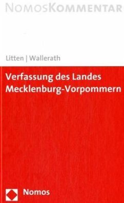 Verfassung des Landes Mecklenburg-Vorpommern, Kommentar - Litten, Rainer; Wallerath, Maximilian