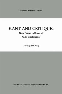 Kant and Critique: New Essays in Honor of W.H. Werkmeister - Dancy
