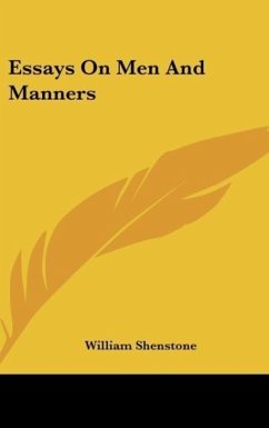Essays On Men And Manners - Shenstone, William