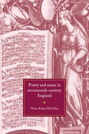 Cover Poetry and Music in Seventeenth-Century England
