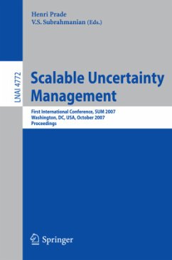 Scalable Uncertainty Management - Prade, Henri (Volume ed.) / Subrahmanian, V.S.