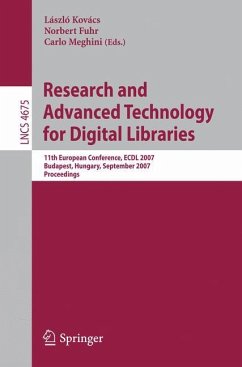 Research and Advanced Technology for Digital Libraries - Kovács, László (Volume ed.) / Fuhr, Norbert / Meghini, Carlo