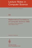 Mathematical Foundations of Computer Science 1980