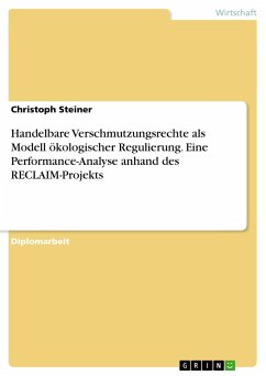 Handelbare Verschmutzungsrechte als Modell ökologischer Regulierung. Eine Performance-Analyse anhand des RECLAIM-Projekts - Steiner, Christoph