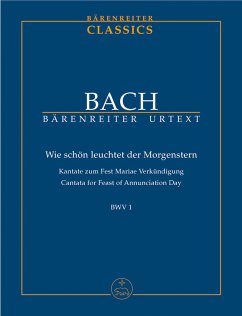 Cover Wie schön leuchtet der Morgenstern Kantate Nr.1 BWV1 Studienpartitur (dt/en)
