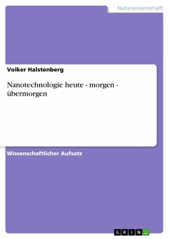 Nanotechnologie heute - morgen - übermorgen - Halstenberg, Volker