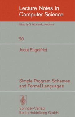 Simple Program Schemes and Formal Languages - Engelfriet, J.