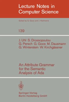 An Attribute Grammar for the Semantic Analysis of ADA - Uhl, J.;Drossopoulou, S.;Persch, G.