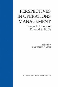 Perspectives in Operations Management - Sarin, Rakesh K. (Hrsg.)