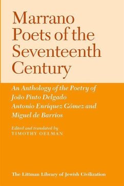 Cover Marrano Poets of the Seventeenth Century