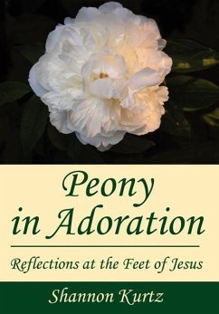 Peony in Adoration: Reflections at the Feet of Jesus