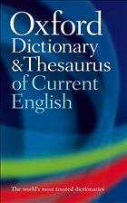 Cover Oxford Dictionary and Thesaurus of Current English