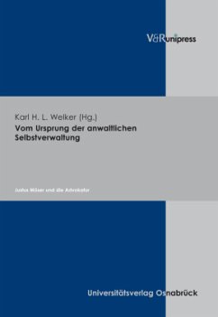 Cover Vom Ursprung der anwaltlichen Selbsverwaltung
