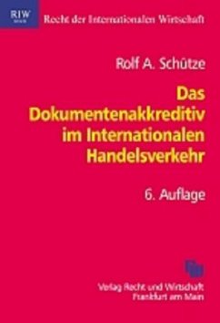 Cover Das Dokumentenakkreditiv im Internationalen Handelsverkehr