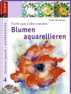Cover Blumen aquarellieren, m. DVD.Video