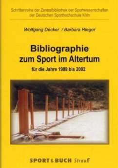 Cover Bibliographie zum Sport im Altertum für die Jahre 1989 bis 2002