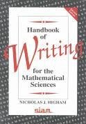 Handbook of Writing for the Mathematical Sciences - Higham, Nicholas J