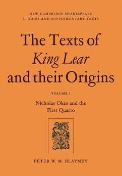 The Texts of King Lear and Their Origins - Blayney, Peter W. M.; Peter W. M., Blayney