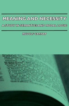 Meaning and Necessity - A Study in Semantics and Modal Logic - Carnap, Rudolf