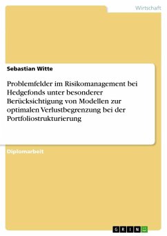 Problemfelder im Risikomanagement bei Hedgefonds unter besonderer Berücksichtigung von Modellen zur optimalen Verlustbegrenzung bei der Portfoliostrukturierung - Witte, Sebastian