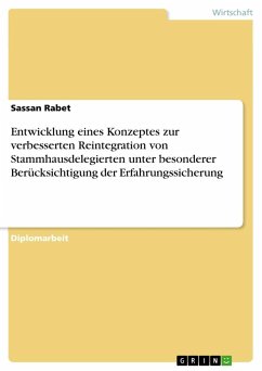 Entwicklung eines Konzeptes zur verbesserten Reintegration von Stammhausdelegierten unter besonderer Berücksichtigung der Erfahrungssicherung