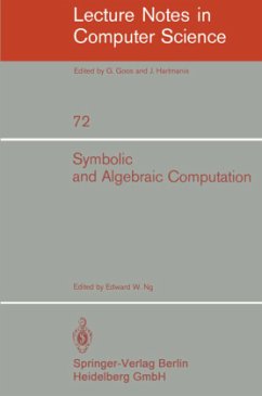 Symbolic and Algebraic Computation