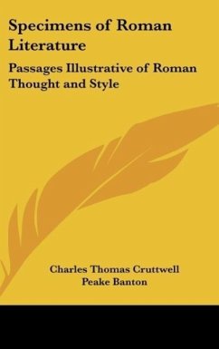 Specimens of Roman Literature