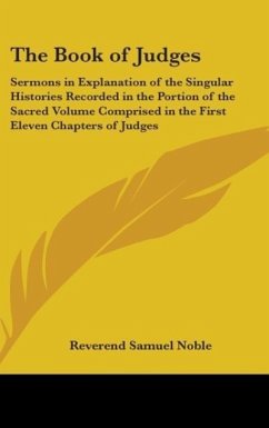 The Book of Judges - Noble, Reverend Samuel