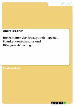 Instrumente der Sozialpolitik - speziell Krankenversicherung und Pflegeversicherung - Friedrich, André