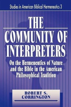 The Community of Interpreters - Corrington, Robert S.