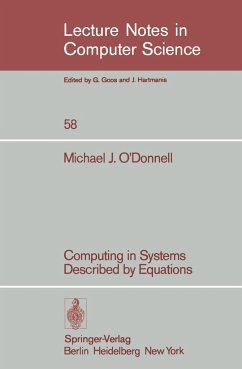 Computing in Systems Described by Equations - O'Donnell, M. J.