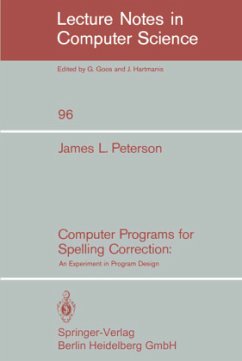 Computer Programs for Spelling Correction - Peterson, J. L.