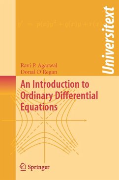 An Introduction to Ordinary Differential Equations - Agarwal, Ravi P;O'Regan, Donal