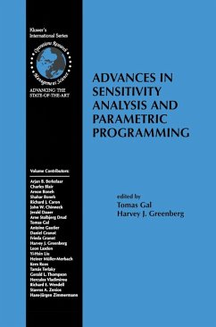 Advances in Sensitivity Analysis and Parametric Programming - Gal, Tomas / Greenberg, H.J. (Hgg.)