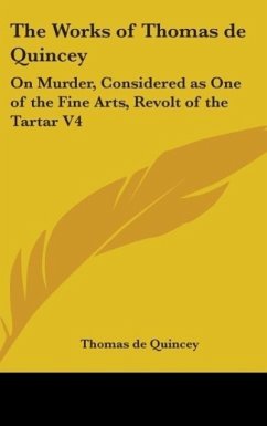 Cover The Works Of Thomas De Quincey