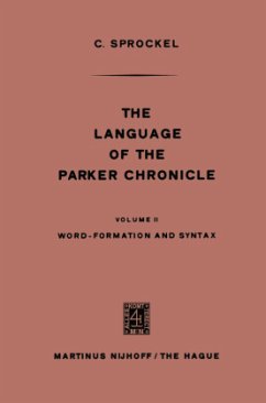 The Language of the Parker Chronicle - Sprockel, C.